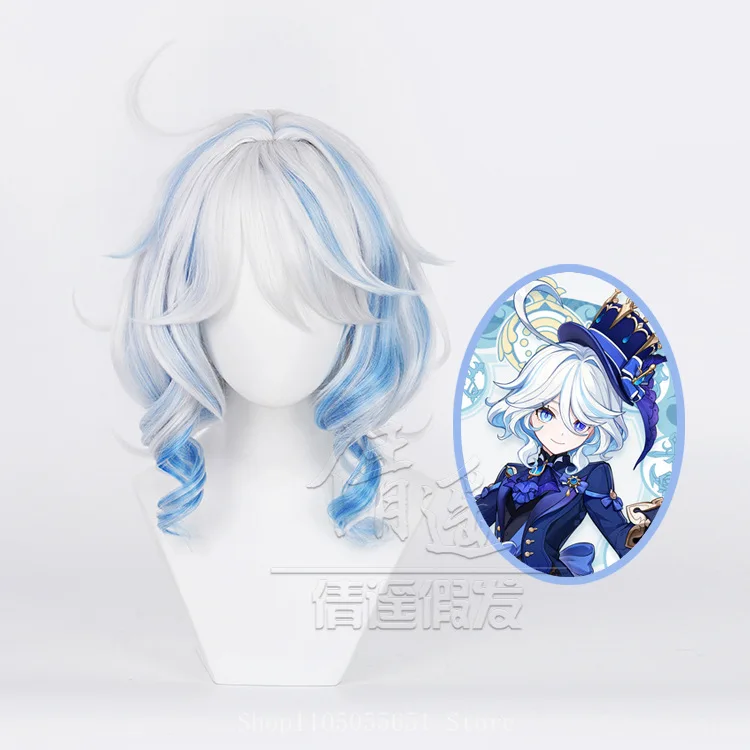 

Genshin Impact cosplay wig Funingna Fondan's new character cosplay big dumb hair game anime wig