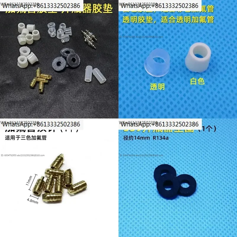 20pcs air conditioning fluorine pipe sealing ring rubber pad leather pad fluorine pad metric three-way valve core