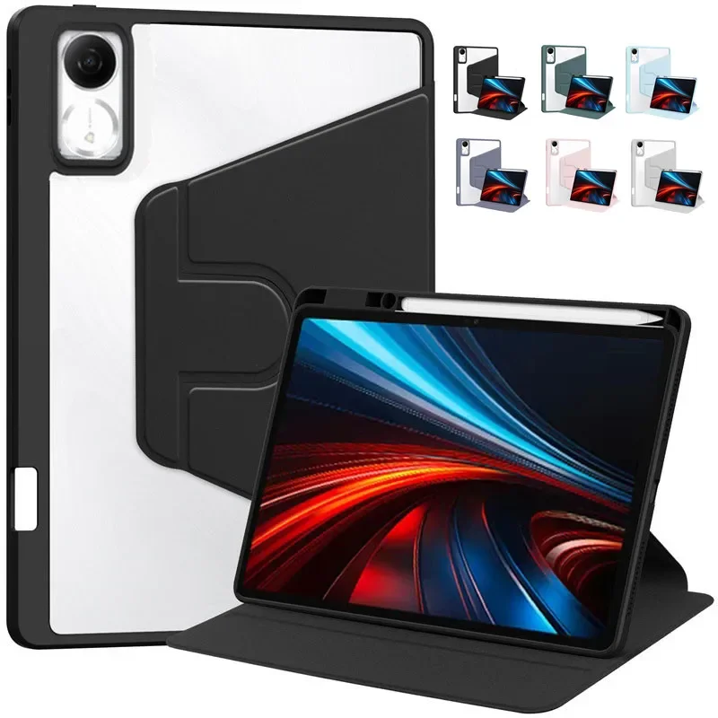 

Для Redmi Pad SE 11 2025 Чехол ROL-W60 Акриловая вращающаяся подставка с держателем для карандашей Funda для Xiaomi Pad 11 дюймов 2025 Tablet Smar