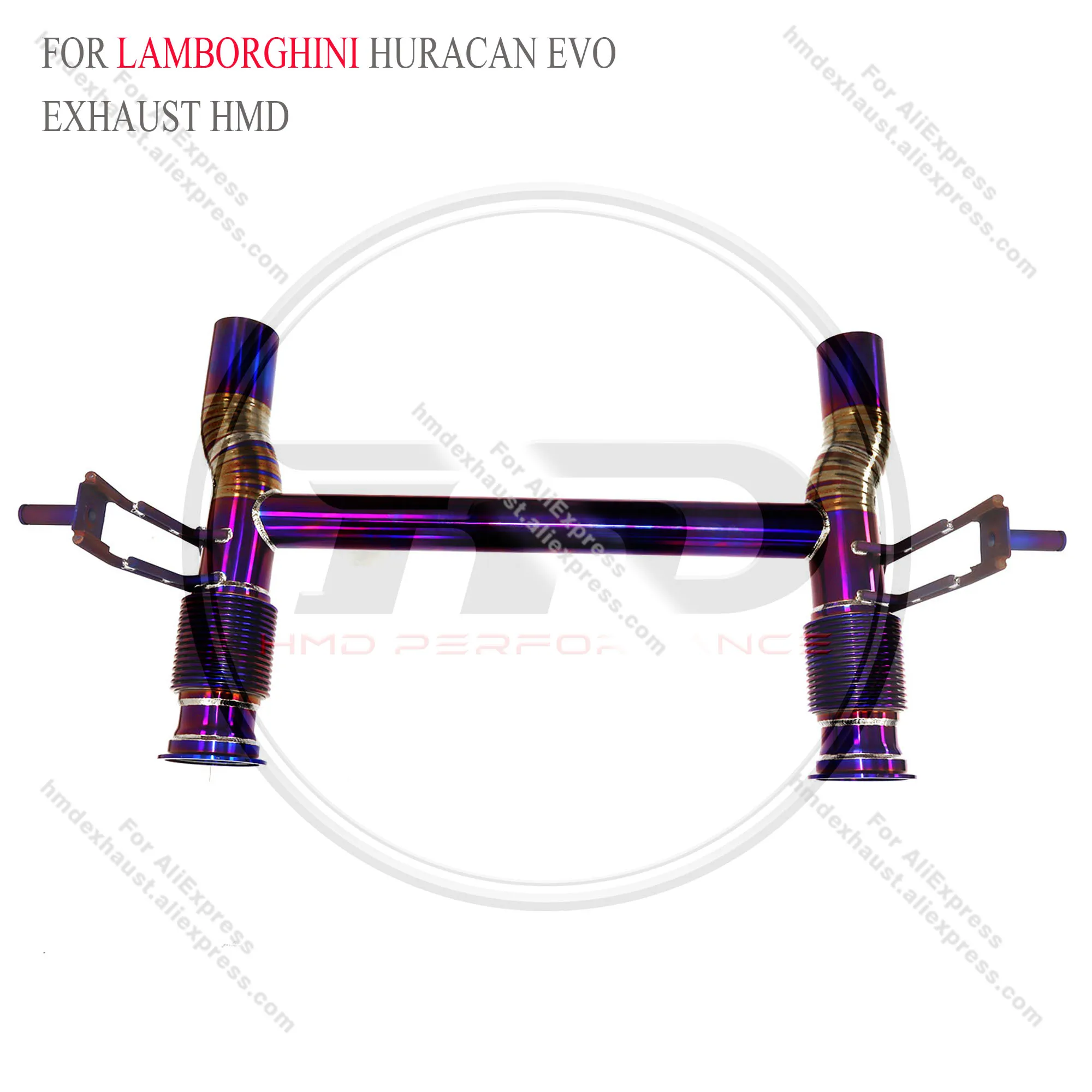 

for Lamborghini Huracan EVO exhaust system with straight pipes for the track version, (2014-2024), without lower bracket