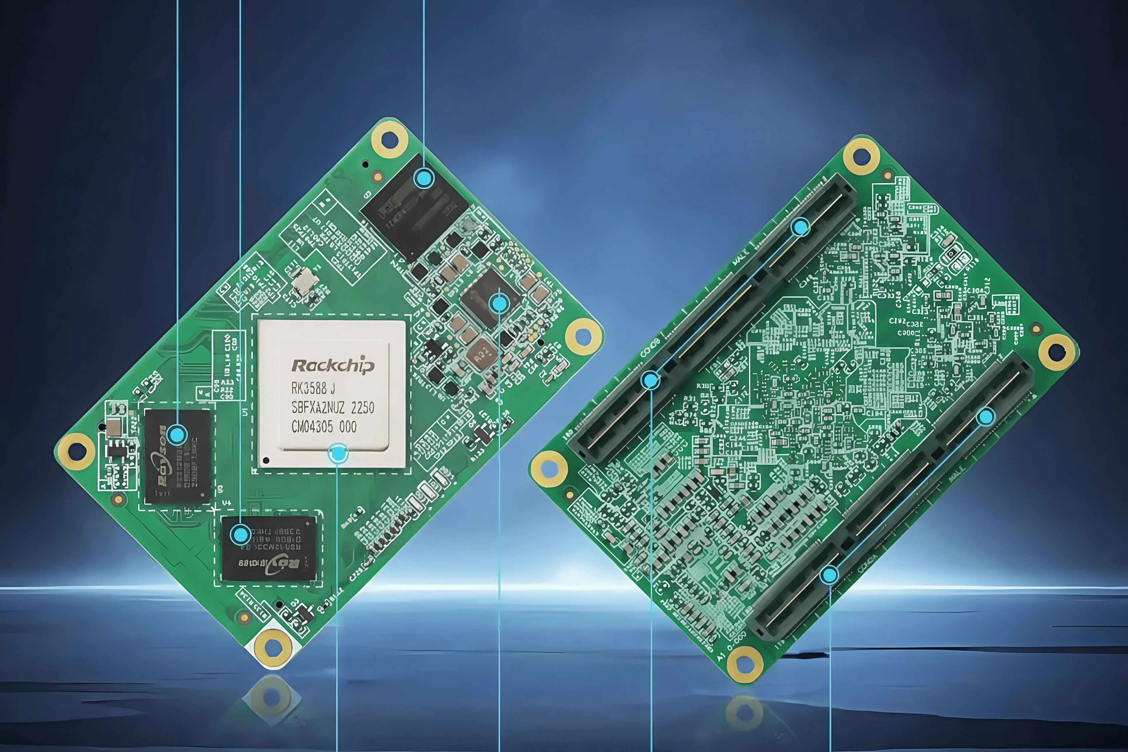 Tronlong Rockchip RK3588J Industrial Development Board Inland 2,4 GHz Octa-Core AI 6T NPU 8K Kirin