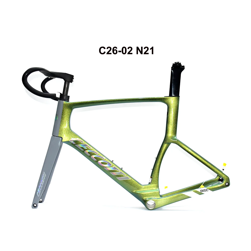 

2024 New T1000 Carbon Road Bike Frame T47 Disc Brake Full Hidden Cable Bicycle Frame With Hnadlebar Frameset Race Frame Bike