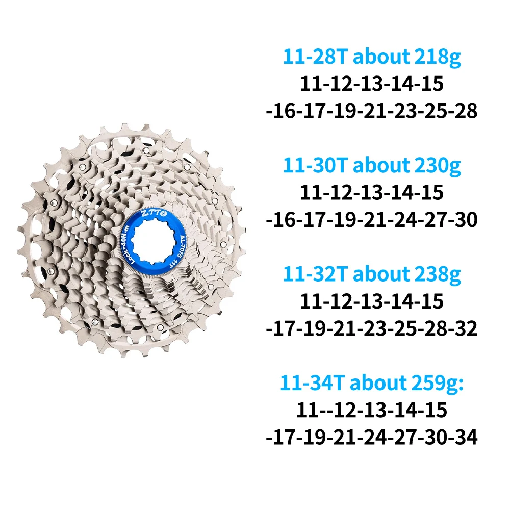 ZTTO Road Bike 12 Speed Cassette HG Freehub ULT 11-34T Gravel Bicycle 12Speed 11-28 Steel CNC34T UltraLight K7 12V 12s 32T