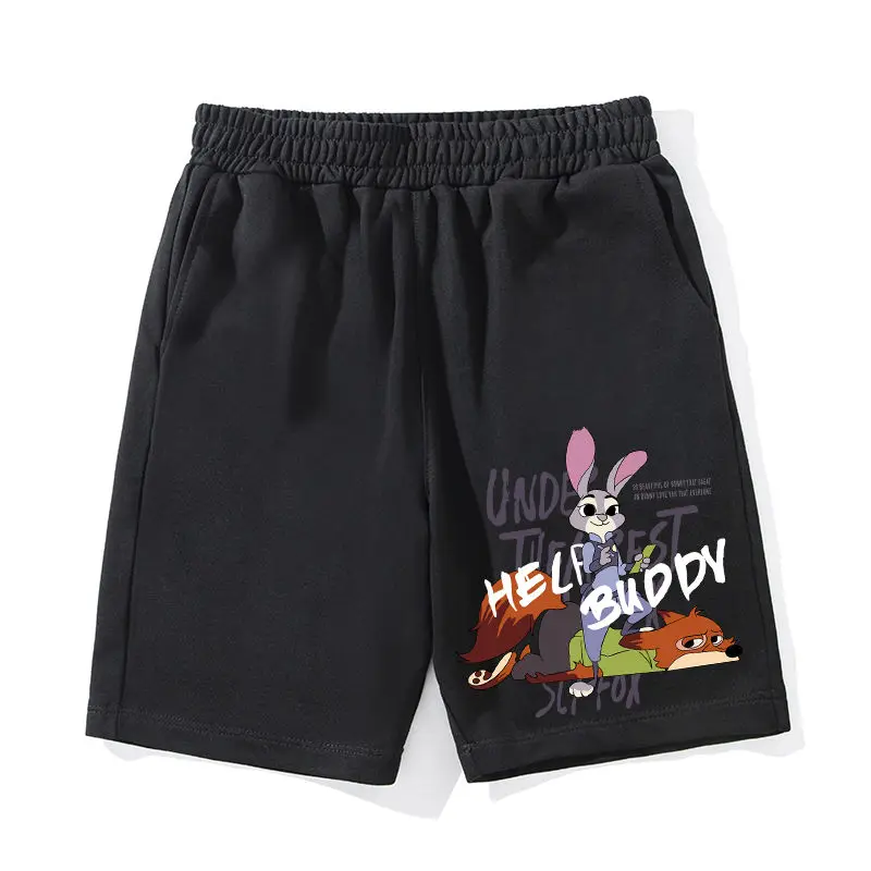 2025a mais recente série disney venda quente louco animal cidade verão algodão shorts moda versátil tendência sweatpants calças de cinco pontos
