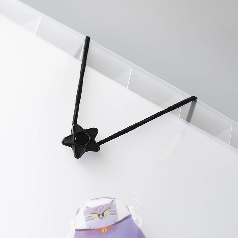 8 طبقة مجلد مستندات A4 متعددة الوظائف حقيبة ملفات مشبك تخزين حزمة PP شفافة مطاطا محفظة جيب مكتب الملحقات