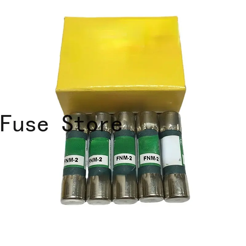 10PCS  Original fuse FNM-2 ceramic delay  10*38mm 250V 2A