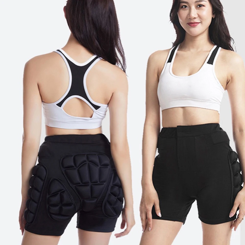 Pantaloncini protettivi imbottiti 3D Pattinaggio invernale traspirante Imbottitura protettiva per fianchi Protezione per pantaloni corti in EVA per fianchi, glutei e coccige