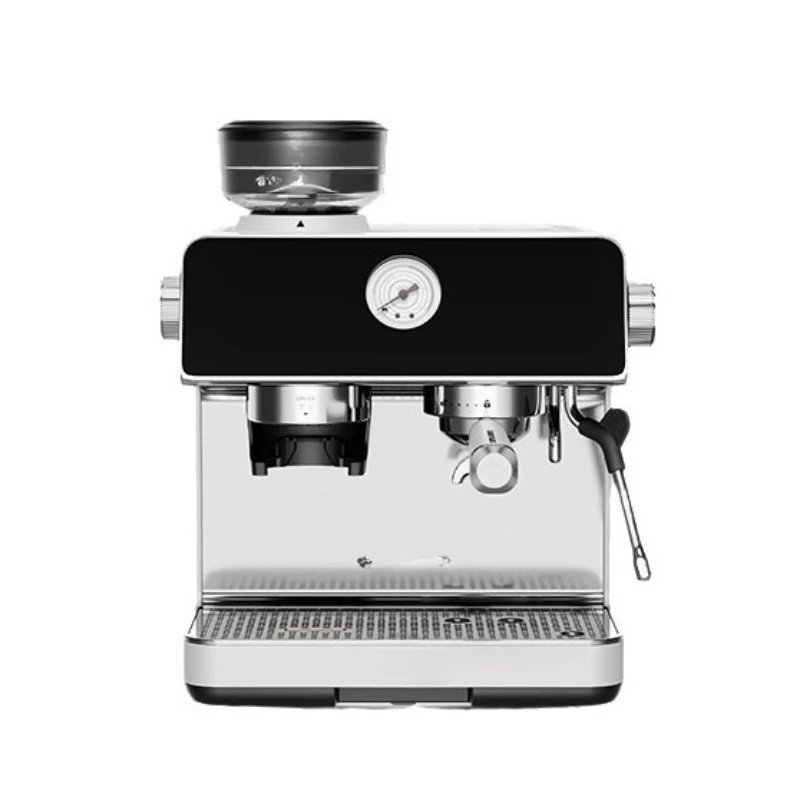 

Coffee machine grinding integrated commercial small semi-automatic Italian double pump