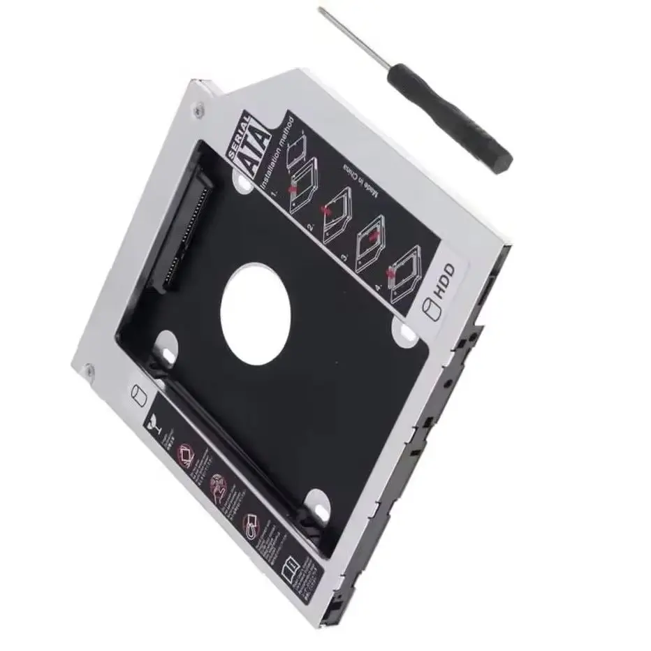 9.5mm 2nd SATA Hard Drive HDD SSD Optical bay Caddy Frame for Lenovo B50-45 B51-80 B50-50 G50 G50-30 G50-70 G70-70 G50-45 Z40-70