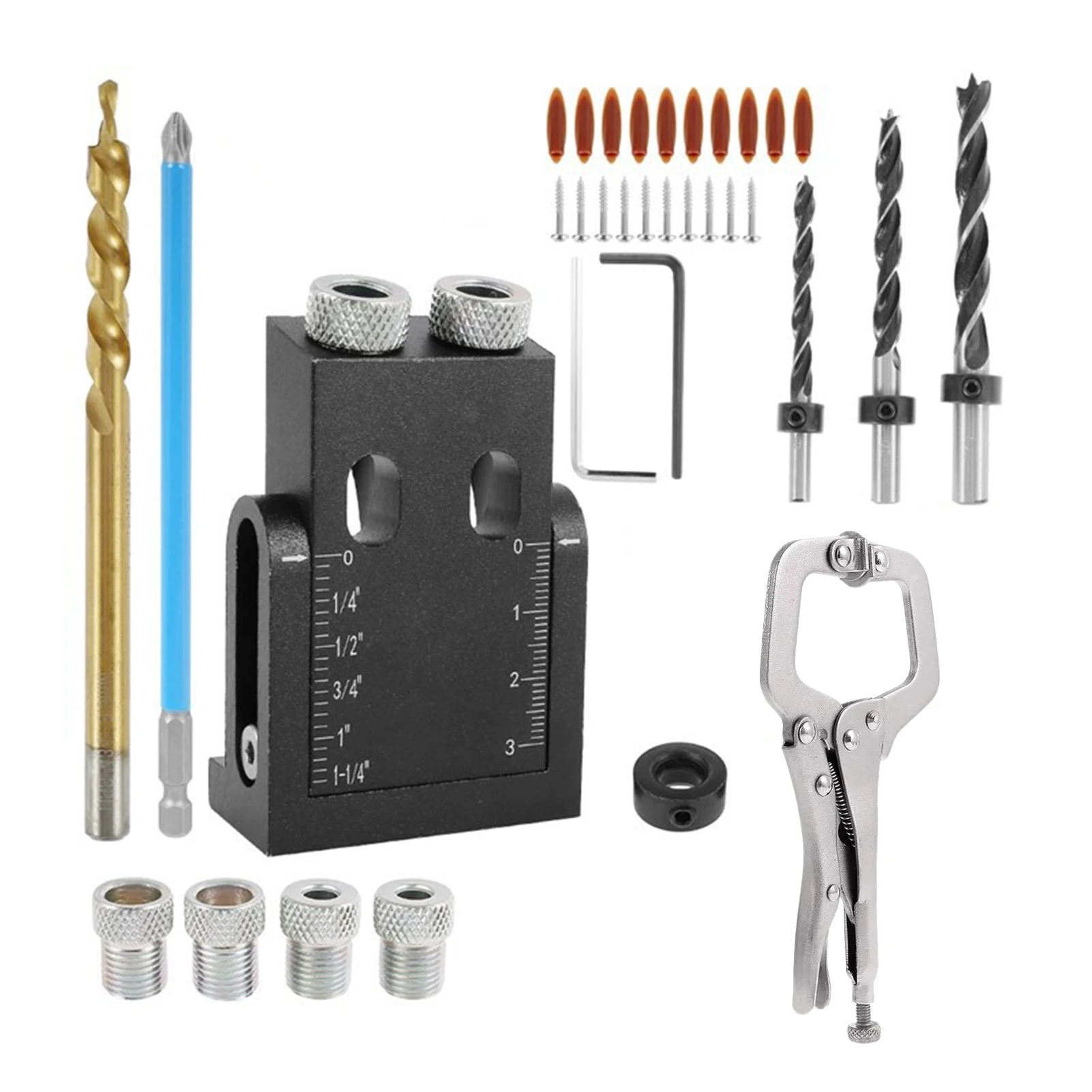 Durable Woodworking Oblique Hole Drill Set For Strong Connections 4.Practical And Beautiful
