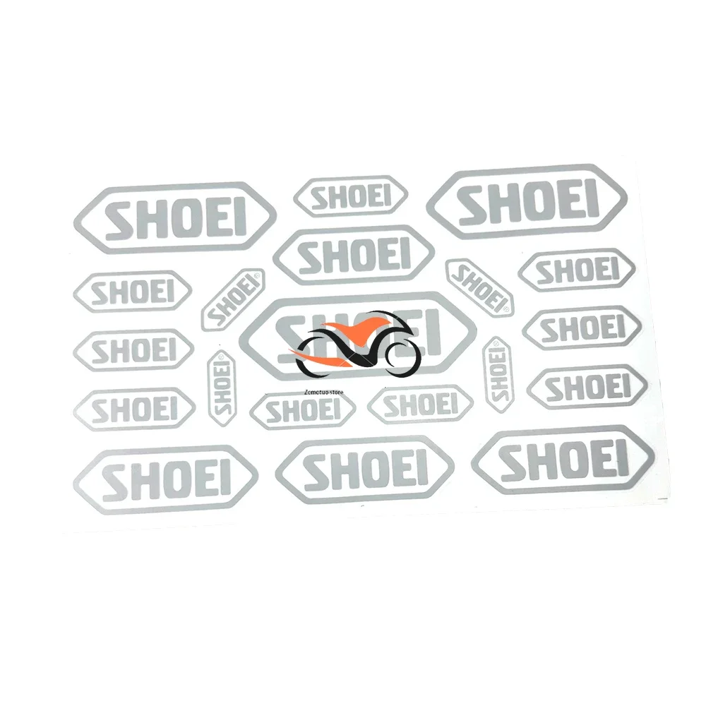 Motorcycle Electric vehicle racing helmet sticker FOR SHOEI waterproof decorative film universal logo sticker