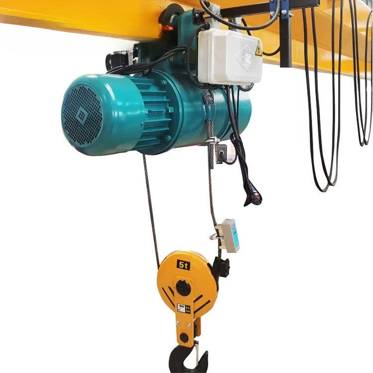 Single Double Speed 3t 5t 10t 15t Electric Hoist Electric Wire Rope Hoist with Motorized Trolley