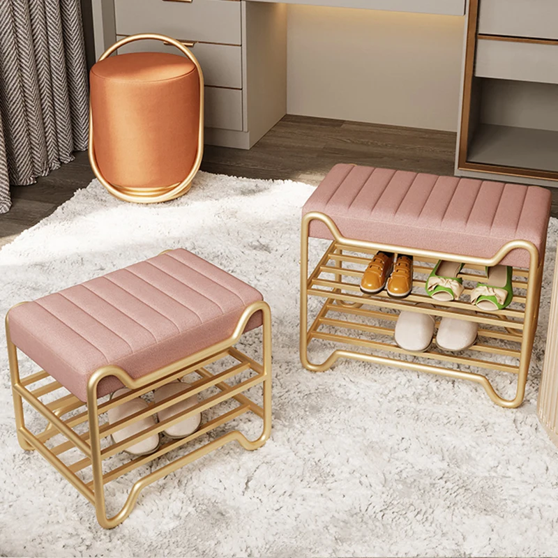 

Nordic Modern Shoe Rack Shoes Organizer Multi-Layer Shoe Cabinet Shoe Stool Hallway Ottoman Furniture Bench Pouf Salon