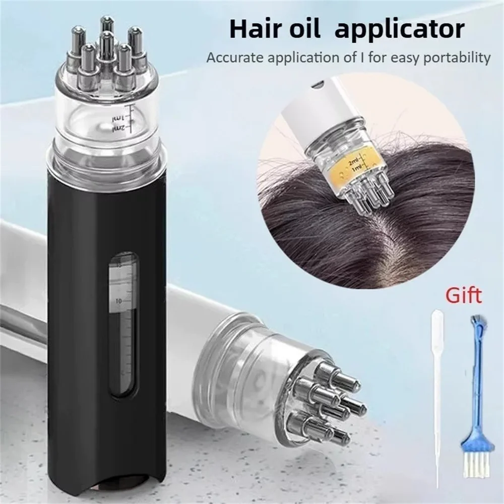 1PC Scalp Applicator Liquid Comb Portable Mini Massage Comb Essential Oil Liquid Guiding Massager Anti Hair Loss Scalp Care Tool