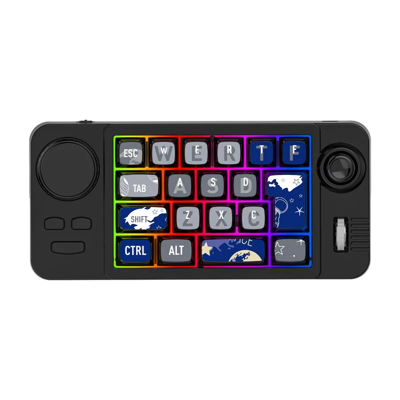Wireless three-mode joystick macro defines plug-in macro defines mechanical game key