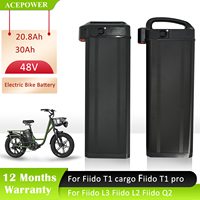 Electric Bike Battery 48V 20.8Ah 30Ah Folding Ebike Batteries For Fiido T1 Fiido T2 Cargo T1 Pro Fiido L2 Fiido Q2 Battery