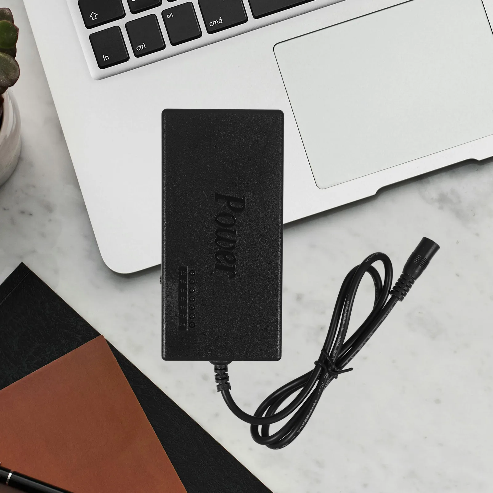 

1 set Power Adapter For Laptop Universal Multi-Port 12V-24V Adjustable Lightweight Pvc Power Supply Notebook Ac