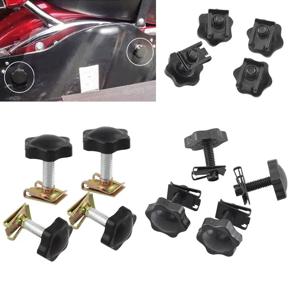 For Harley Touring Glide 93-16 Motorcycle Saddlebag Lock Mounting Theft Deterrent Screw Bolt Nut Trunk Part Kit