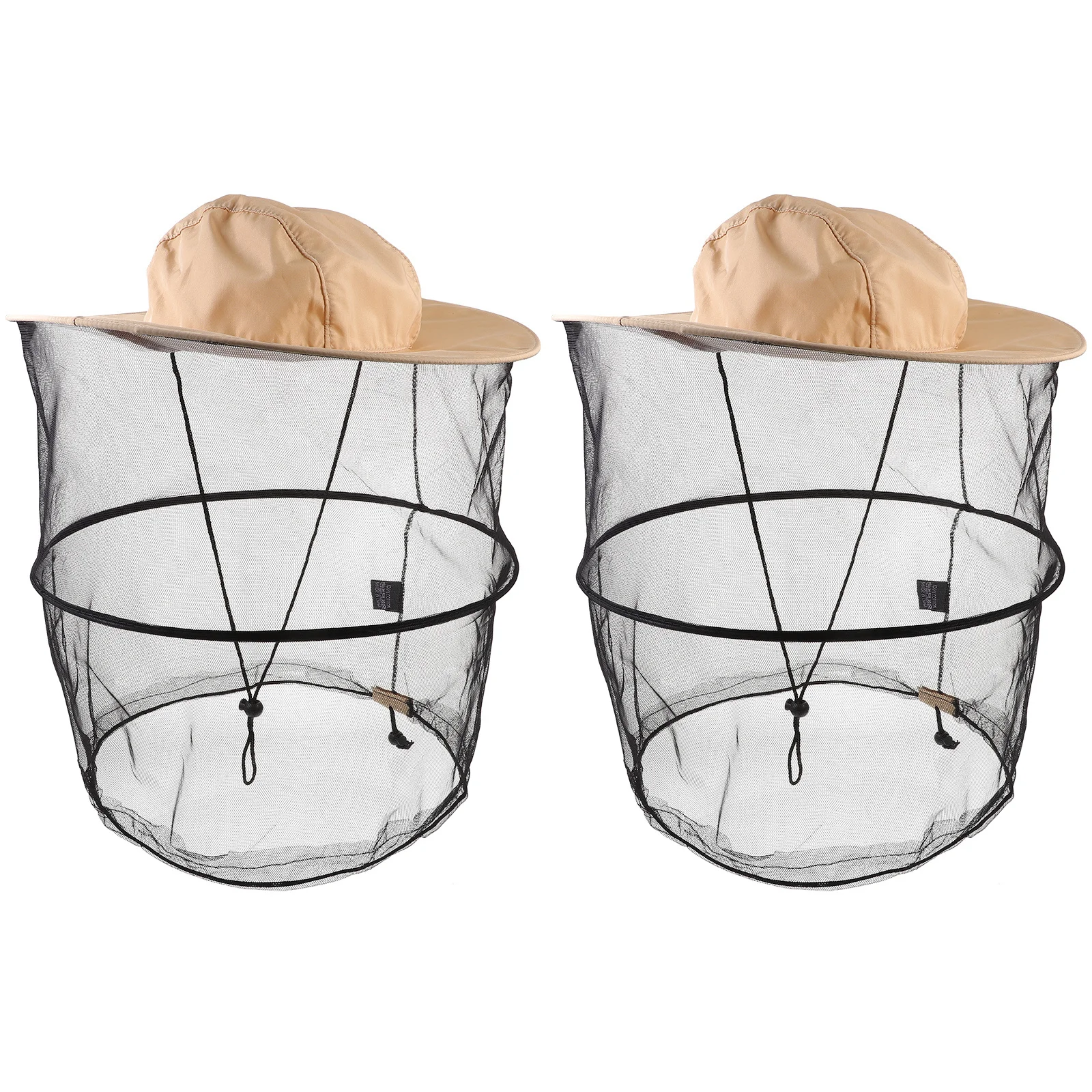 

2Pcs Professional Beekeeping Hat Unisex Wide Brim Neck Flap Protective Mesh for Outdoor Travel Camping Fishing