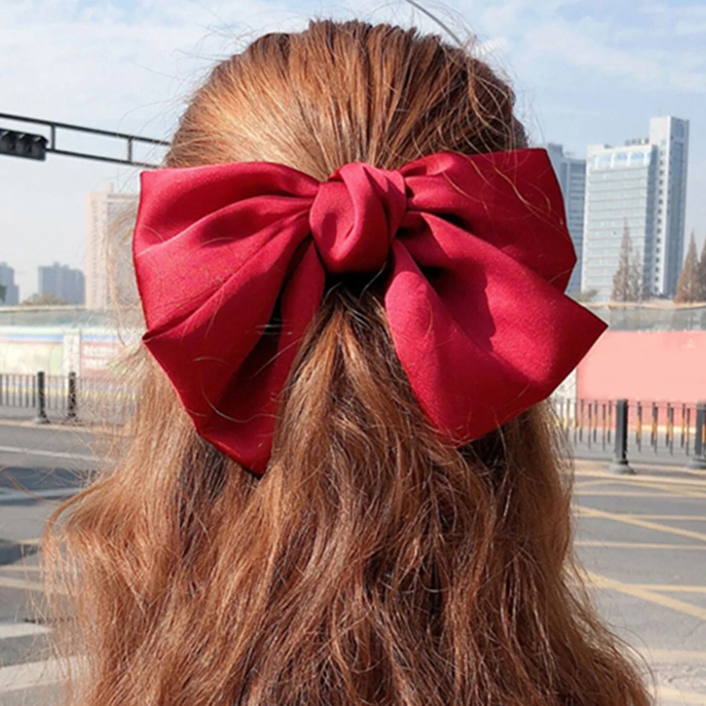 

Bowknot Hairpin Elegant Adorable Barrette Women Headdress Hair Accessories Ribbon Bobby Pins Bow Clip Party Prom Hairstyle