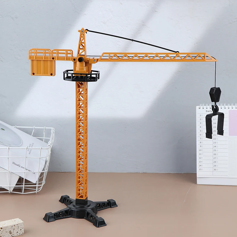 

Classic Construction Model Vehicle Loader Tractor Excavator Toys For Boys Gift Plastic Engineering Diecast Tower Crane