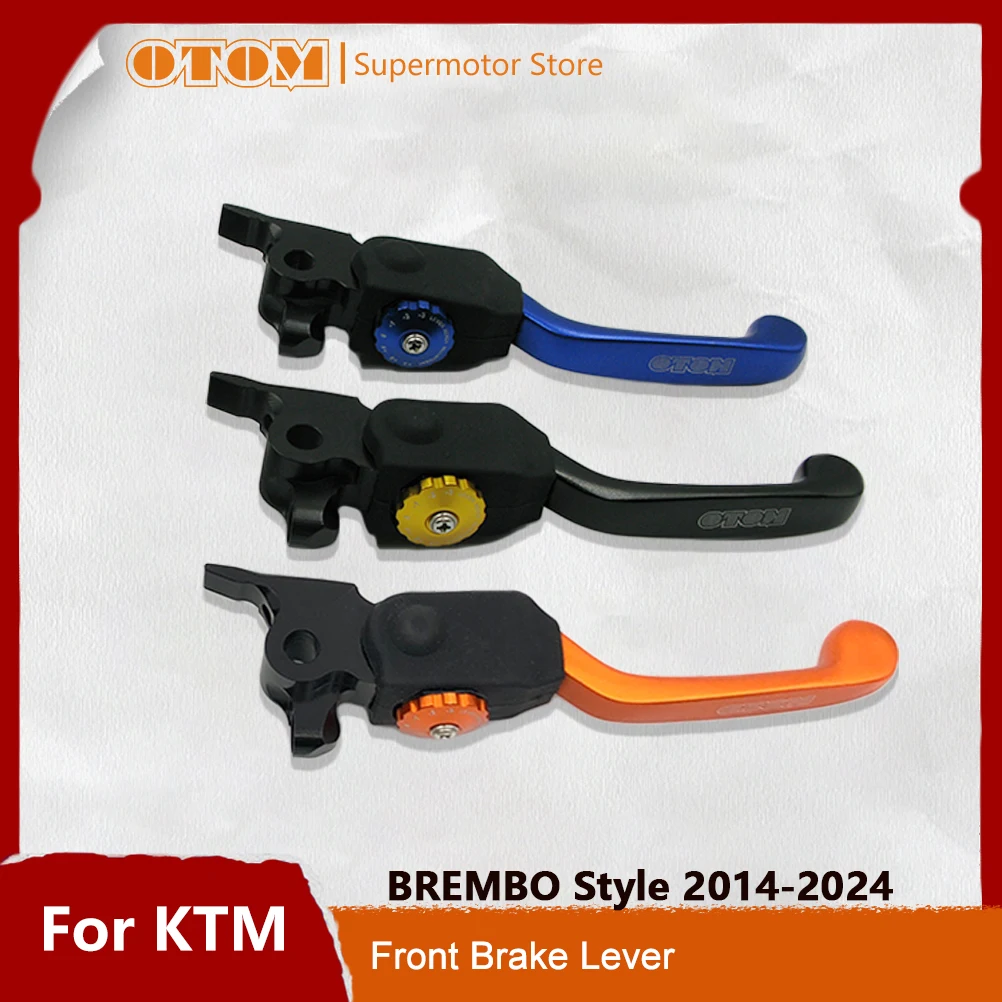 Motorcycle Accessories Front Brake Lever Foldable 7 Gear Adjustable CNC Remodel Handle For KTM HUSQVARNA GASGAS Brembo 2014-2024