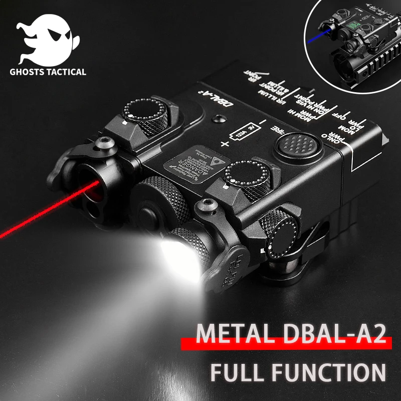 

Tactical Full Metal DBAL-A2 WADSN IR Lighting Green Laser Sight Weapon Strobe LED Flashlight Rifle Hunting Scout Light Airsoft