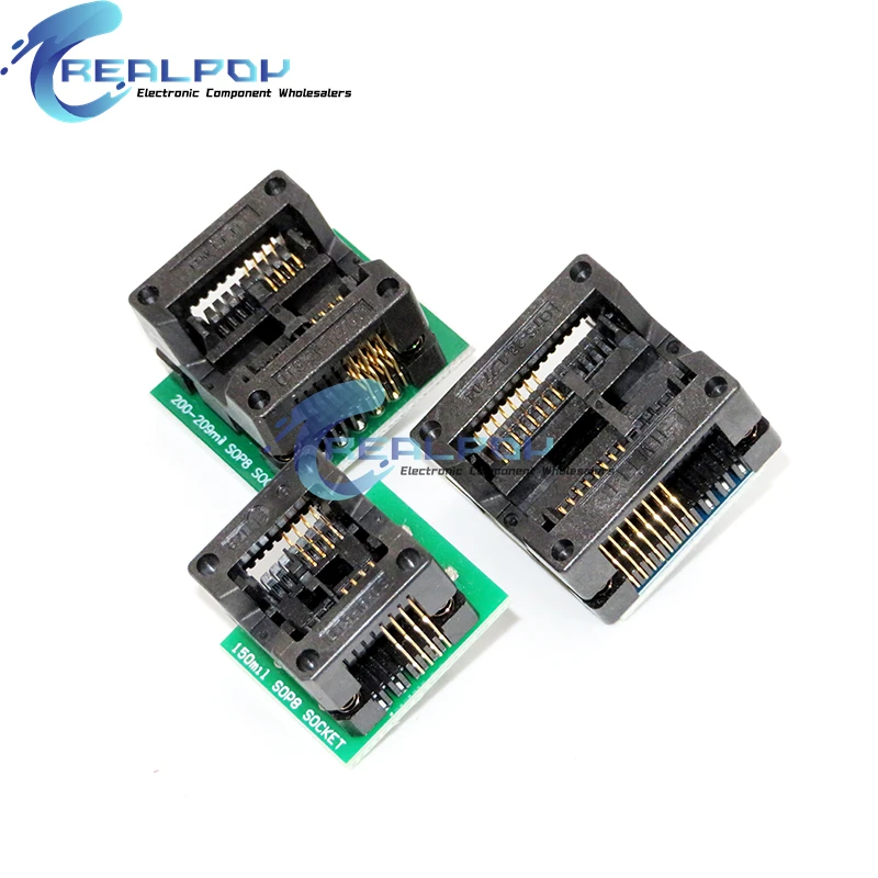 SOP16 to DIP8 Wide-body Seat Wide 150mil 200mil 208mil 300mil Programmer SOP8 Adapter Socket for EZP2010 EZP2013 CH341A IC test