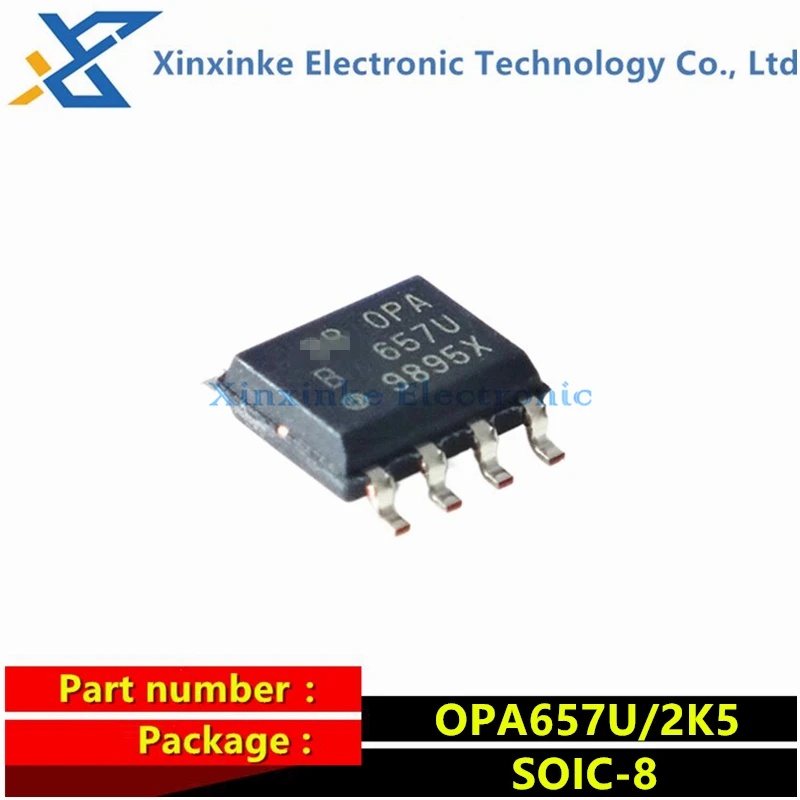 OPA657U/2K5 OPA657U SOIC-8 High Speed Operational Amplifiers 1.6GHz Low Noise FET-Input Op Amp  ICs Brand New Original