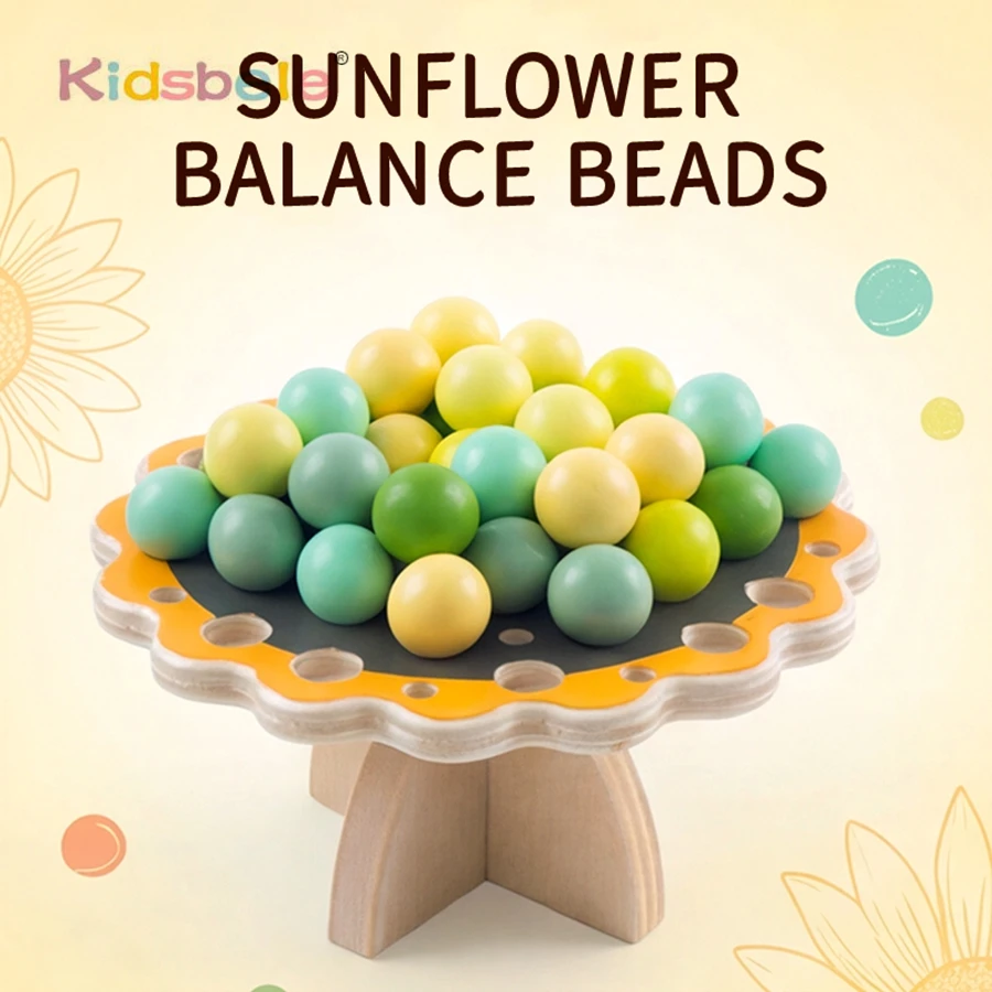 

Деревянная игрушка-балансир «Подсолнух» для развития координации рук и глаз, концентрации внимания. Безопасный материал. Подарок на день рождения для детей.