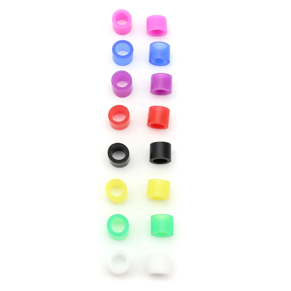 160pcs Dental Coloring Code Ring Silicone Instrument Identification Circle Autoclavable Dentist Tools Oral Care Material Mix
