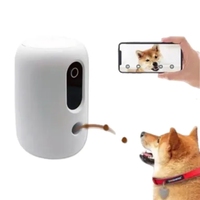 Hot Selling Interactive Pet Camera Toy with Automatic Treat Dispenser Eco-friendly Plastic Feeder for Cats Dogs Tossing Toy