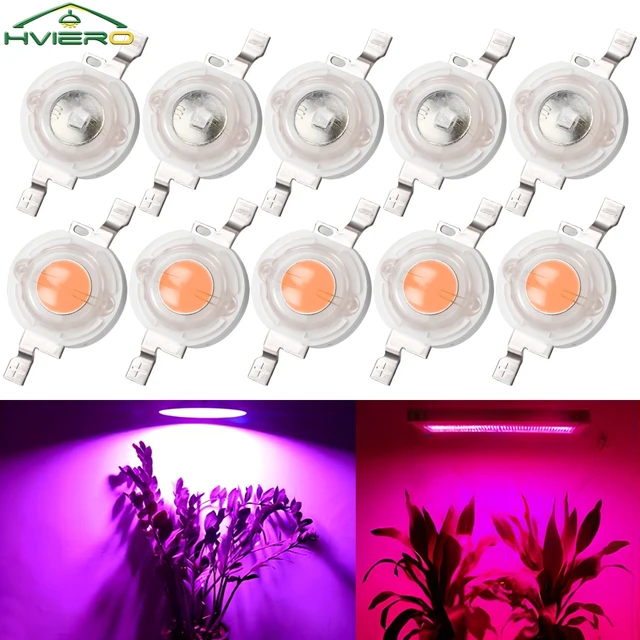 10Pcs DC 3V 3W High Power Light-Emitting Diode LEDs Chip SMD Lights Bead Emitter White Red Green Blue Yellow Bulb Diodes Lamping