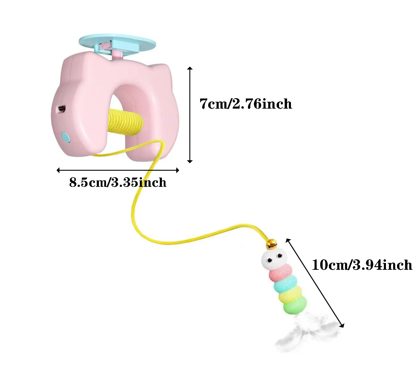 Popular New Hanging Door Interactive Electric Cat Toys Automatic Rolling Cat Ball Funny Self Entertainment Pet Toys for Cats