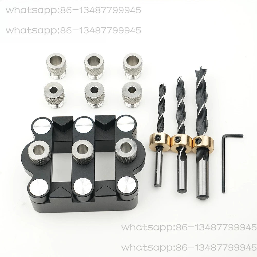 

Woodworking Punching Positioner Round Wood Tenon Self-adapting Center Punching Furniture Puzzle DIY Wooden Pin Vertical Opening