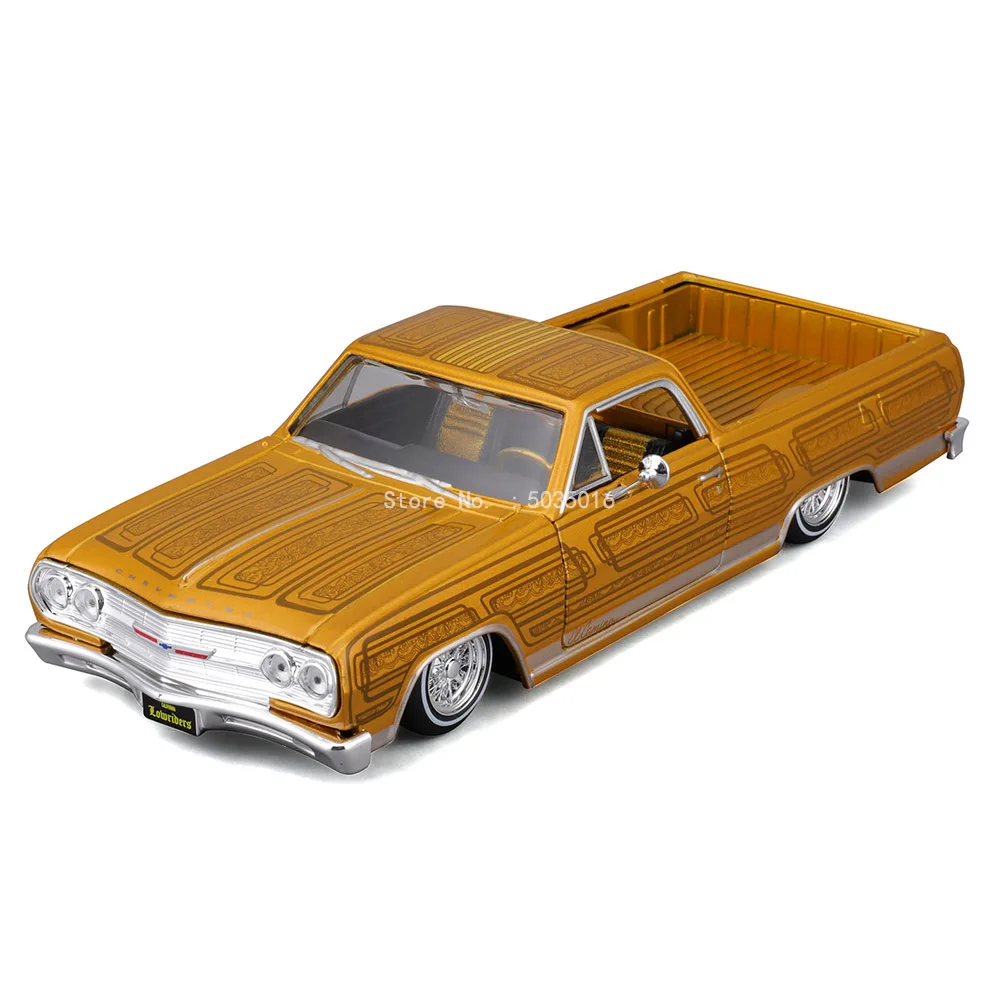 Maisto 1:25 1965 Chevrolet EI Camino Classic car simulation alloy car model crafts decoration collection toy tools gift