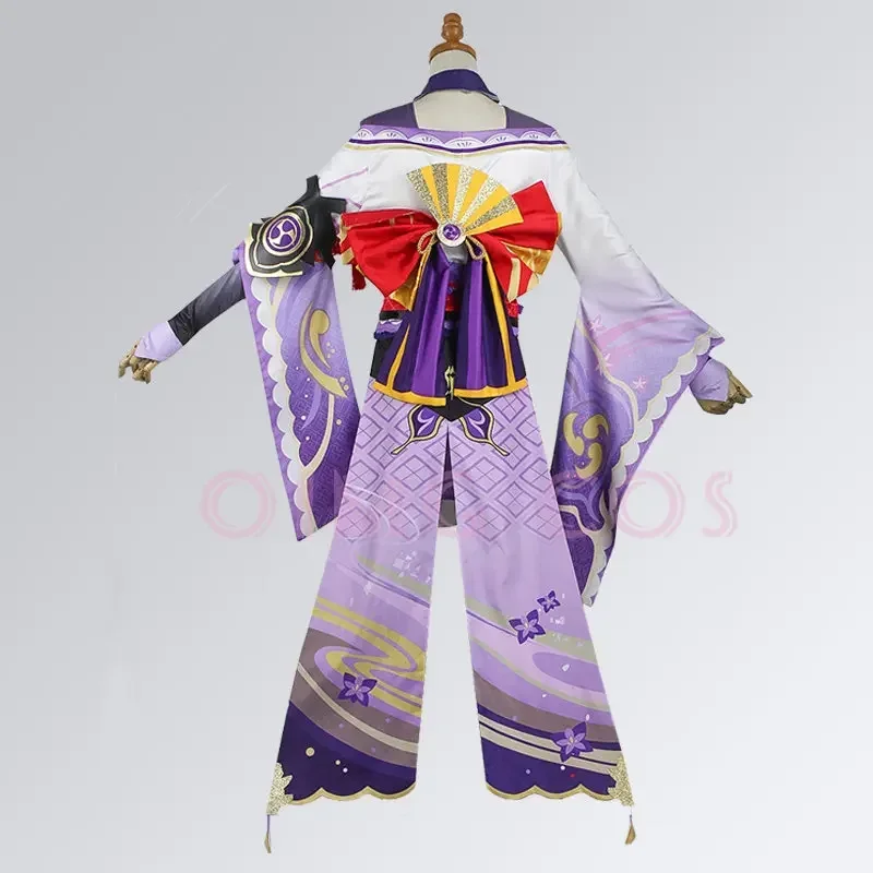 تأثير رايدن شوغون تأثيري حلي الكبار كرنفال موحدة شعر مستعار أنيمي هالوين ازياء حفلة تنكرية النساء لعبة Beelzebul D