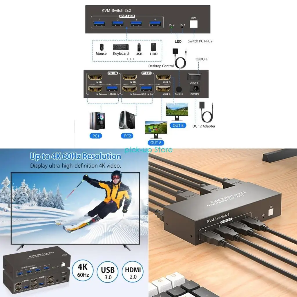 q5wa-–-commutateur-hdtv-peu-encombrant-pour-2-pc-mode-d'affichage-double-moyeux-metalliques-usb30