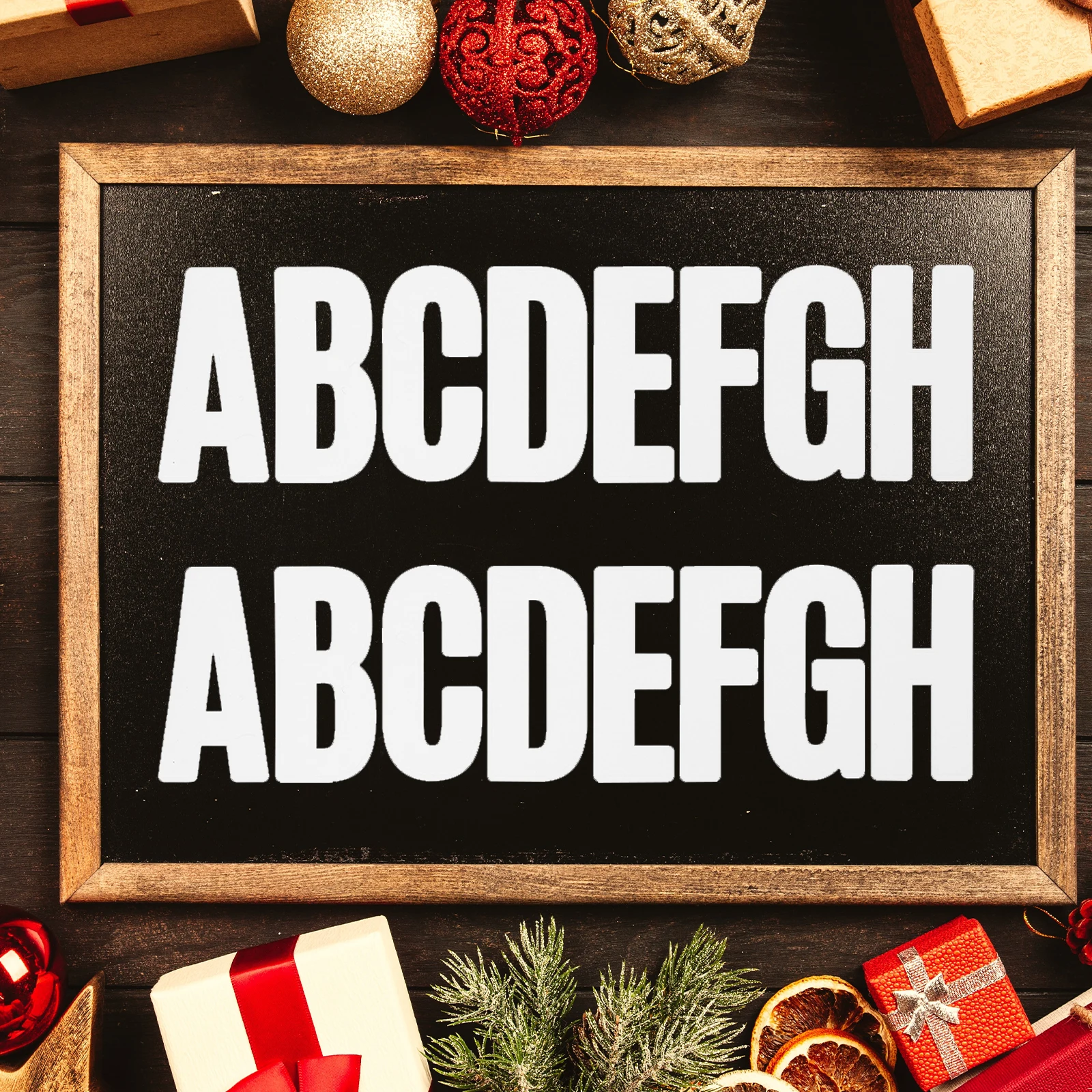 

2Sets DIY Letter Stickers Reliable Material Creative Design Elegant Practical Multi Purpose Bulletin Letters Decals for House