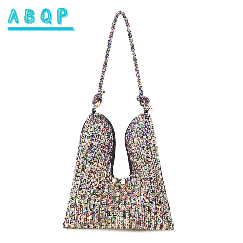 

New Dinner Women's Bag Luxury Brand Diamond Dinner Party Women's Handbag Fashion Diamond Women's Shoulder Bag Large Capacity