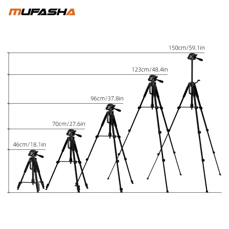 Portable Lightweight Tripod & Laser Levels Accressios With Carrying Bag and 1/4 Inch Thread