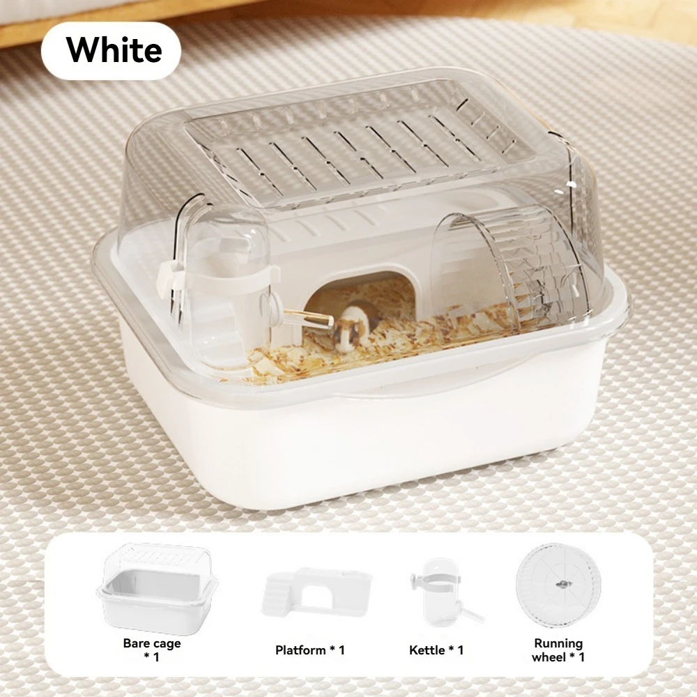 Deluxe-Hamsterkäfig aus Acryl, großer Raum, goldenes Hamsterhaus, faltbar und für den Außenbereich, Kunststofftablett, Heimtierbedarf, Box-Verpackung – Detail 29
