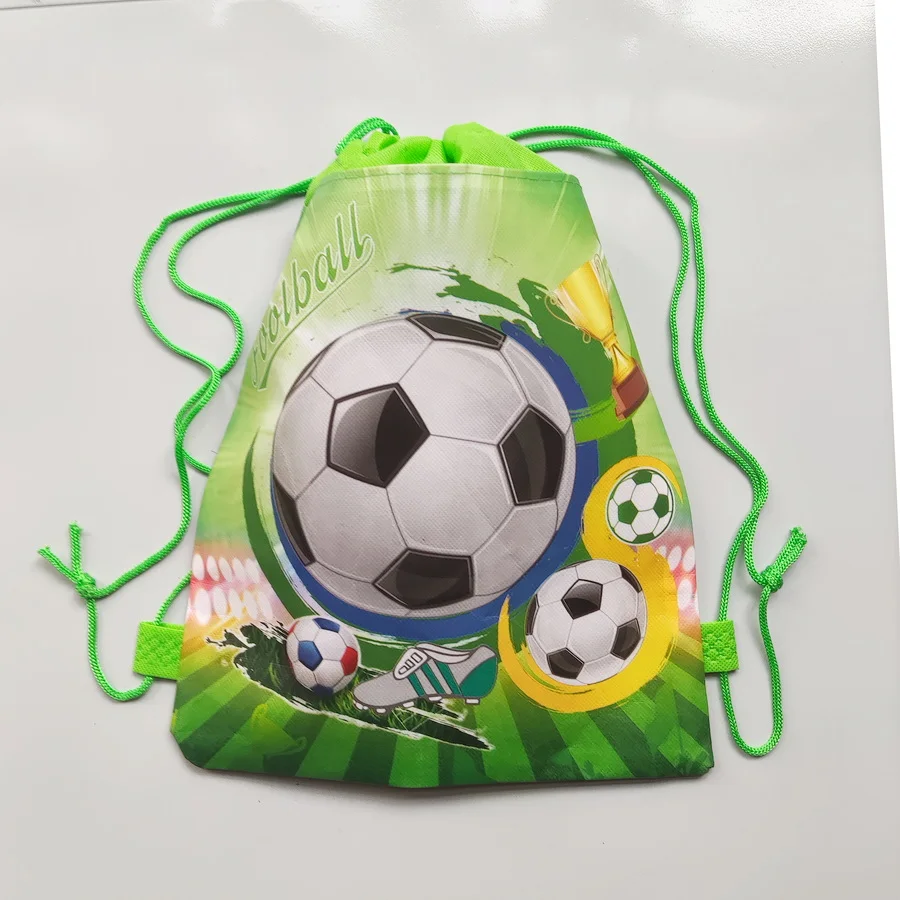 12pcs/Cartoon Football Non woven Bundle Pocket Football Enthusiast Party Gift Bag view 3