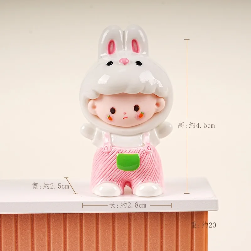 การ์ตูนราศีจีนFigurinesของเล่นเครื่องประดับเรซิ่นน่ารักบ้านตุ๊กตาMini Office Desktopตกแต่งรถเด็กน่ารักของขวัญ