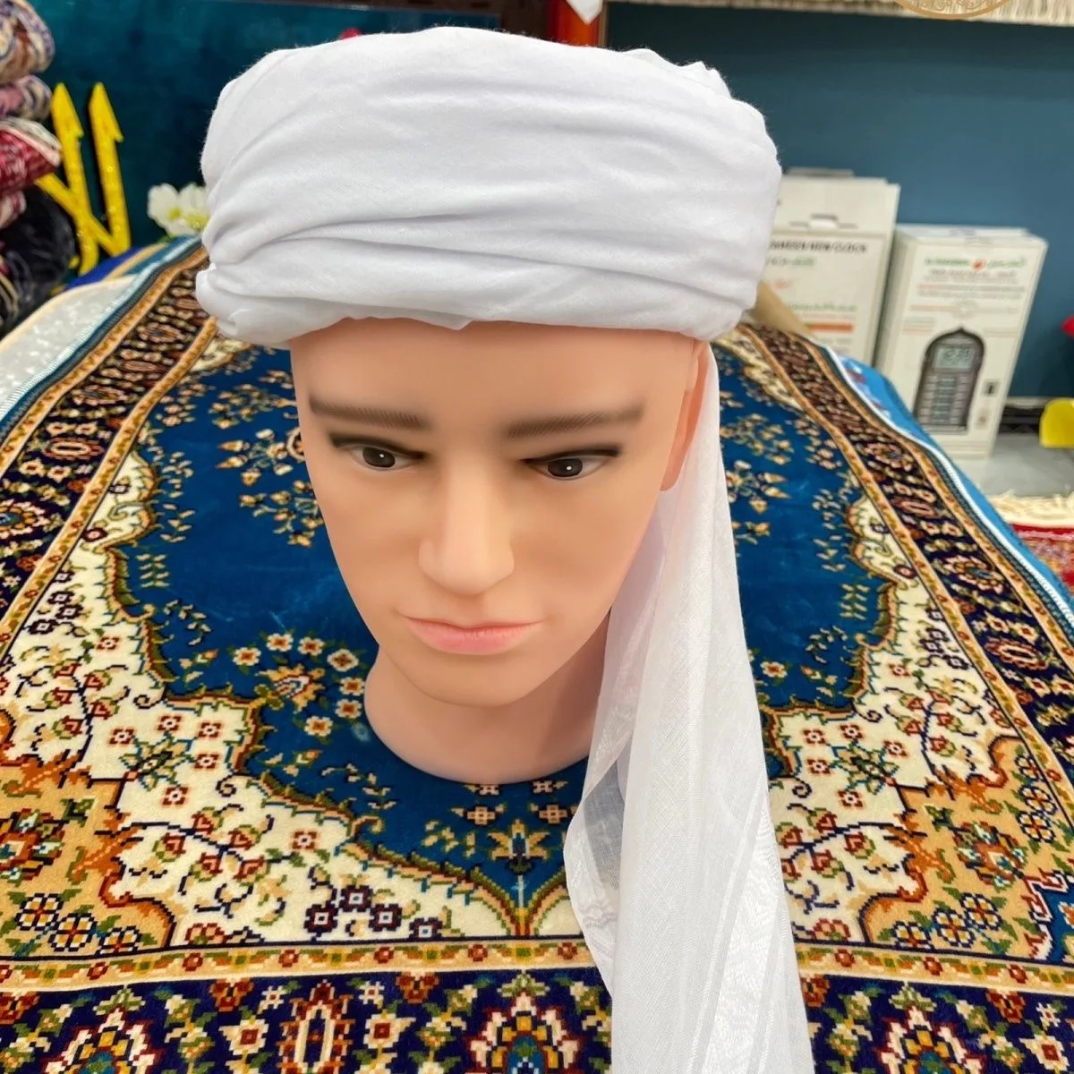 

Muslim Scarf Headscarf For Men Caps Islamic Kerchief Hijab Saudi Arabia Jewish Turban Headwraps Pakistan