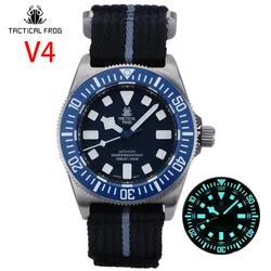 Tactical Frog FXD V4 Titanium Watches Men 42mm NH35 Movement Automatic Mechanical Sapphire Glass 200M Waterproof BGW-9 Luminous