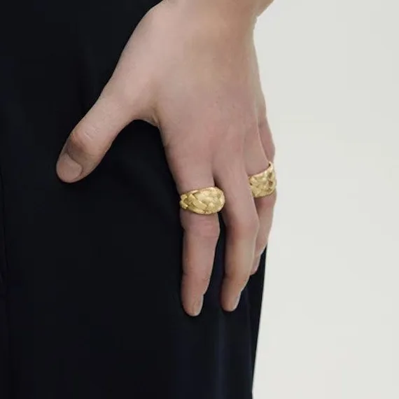 

Jenny&dave Woven Brushed Ring, Ring, Women's Jewelry Elegant Party Jewelry Rings Women's Ring