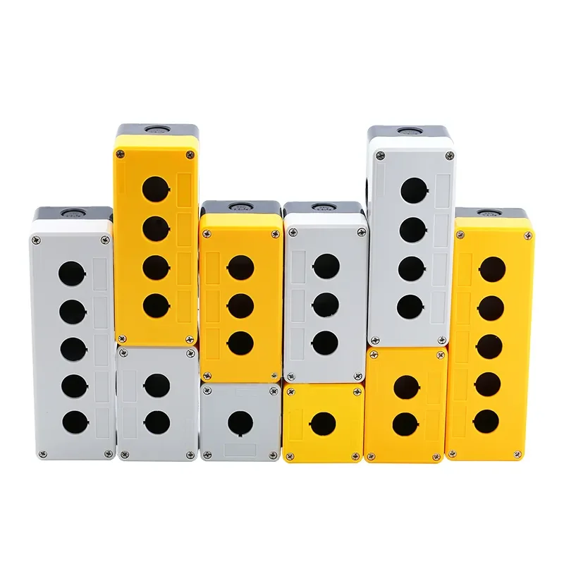 مقاوم للماء زر صندوق التحكم ، موقف حفرة ، مؤشر التبديل الصناعة ، الضوء ، البلاستيك حالة وقف الطوارئ ، 22 مللي متر ، 12345 #2