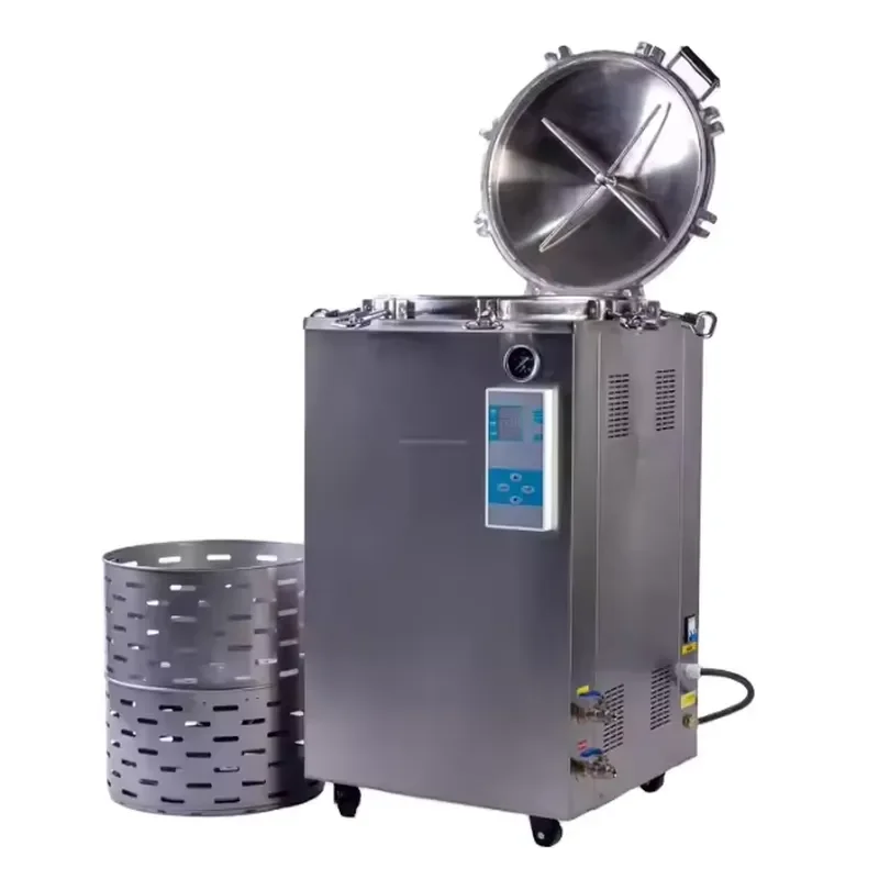 for Autoclave CE Medical Vertical Food Sterilizer 50 Liters Hospital Autoclave Sterilizer with Water Change Function