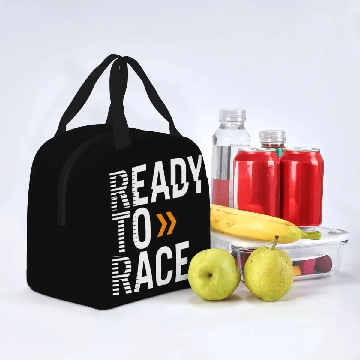 

Insulated Lunch Bag Bitumen Bike Life Reusable Thermal Bag Tote Lunch Box College Food Handbags